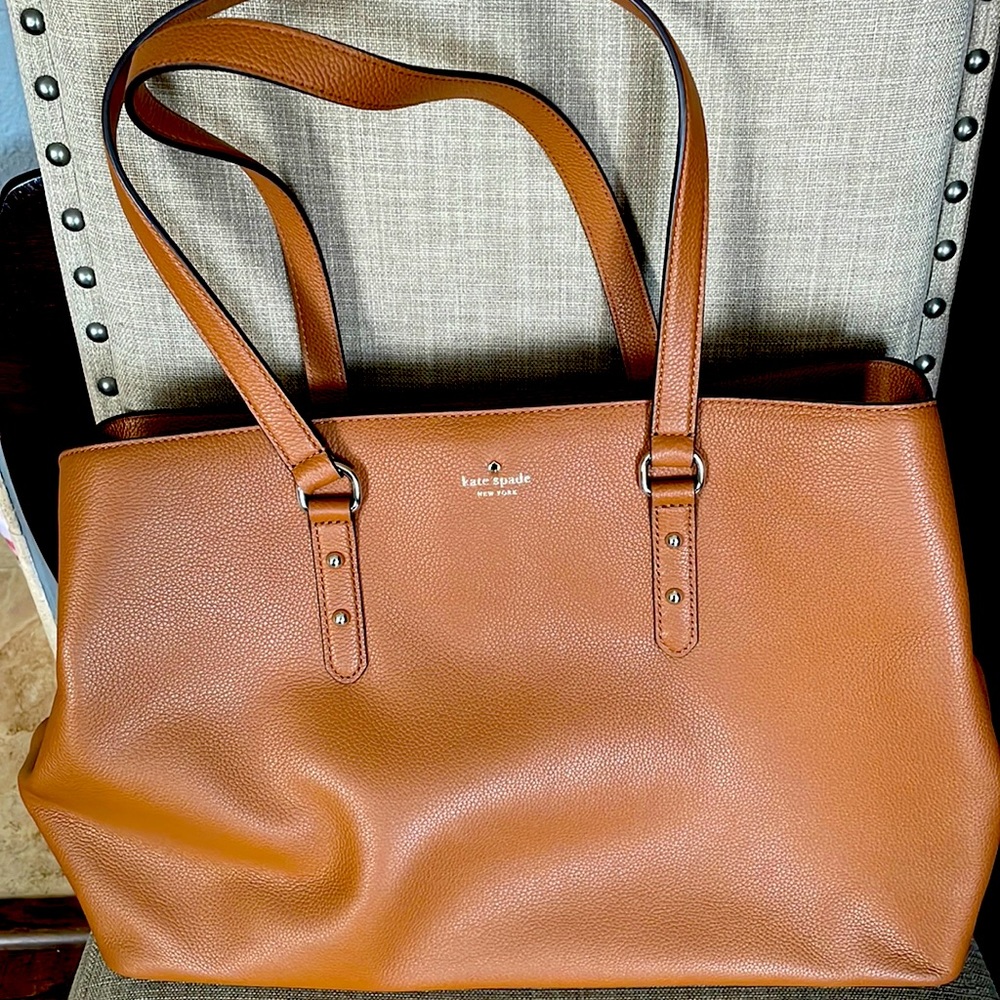 EUC Kate Spade Camel Colored large purse
